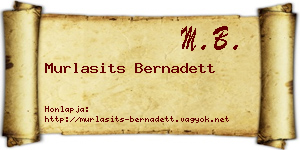 Murlasits Bernadett névjegykártya