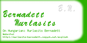 bernadett murlasits business card